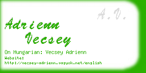 adrienn vecsey business card